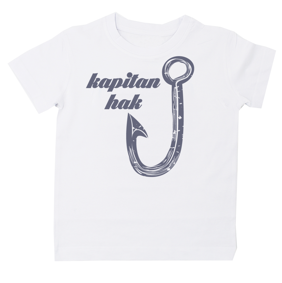 koszulka wędkarska kapitan hak biała
