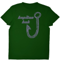koszulka wędkarska kapitan hak zielona