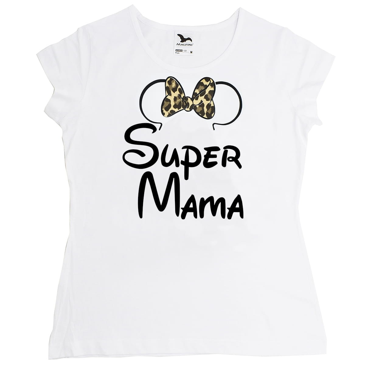 koszulka super mama uszy myszki panterka