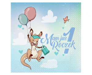 Serwetki Kolekcja Roczek - Kangurek 33x33 cm/ 20 szt.