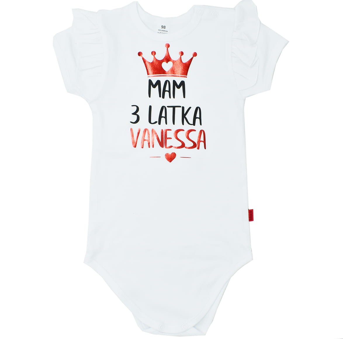 Body dziecięce Mam 3 latka z imieniem dziecka