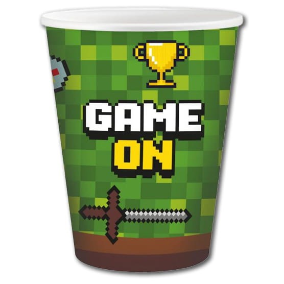Kubeczki papierowe Game On, 6 szt PIKSELE