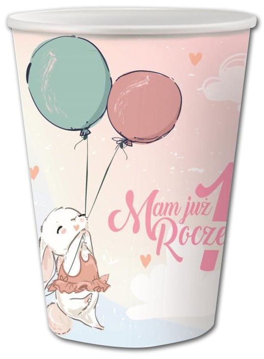 Kubeczki MAM JUŻ ROCZEK z Króliczkiem 240 ml/ 6 szt