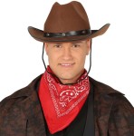 Brązowy kapelusz kowboj / kowbojka