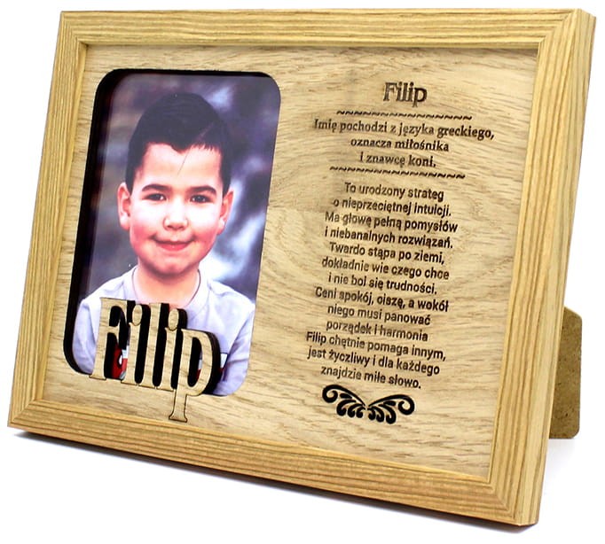 Ramka na zdjęcia z imieniem Filip