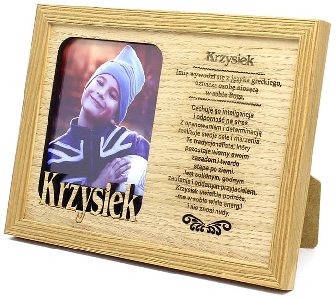 Ramka na zdjęcia z imieniem Krzysiek
