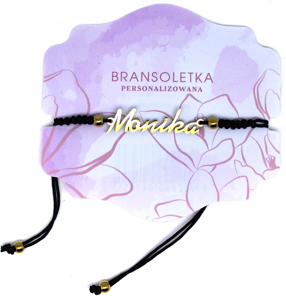 Bransoletka personalizowana z imieniem Monika