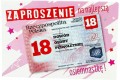 Zaproszenia na najlepszą osiemnastkę 10szt
