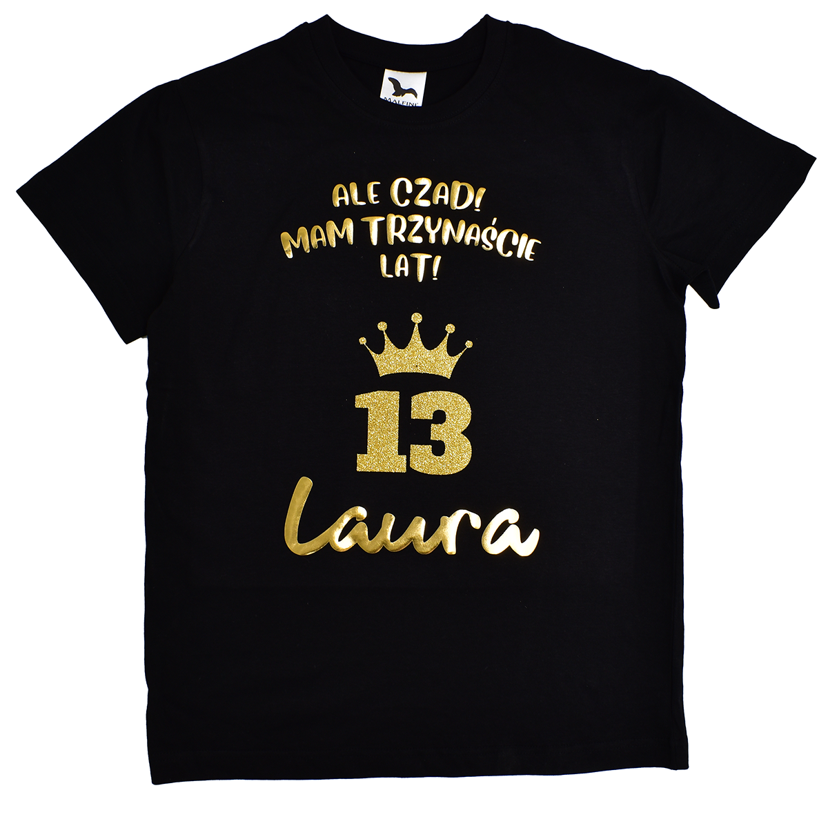 t-shirt ale czad mam 13 lat czarny