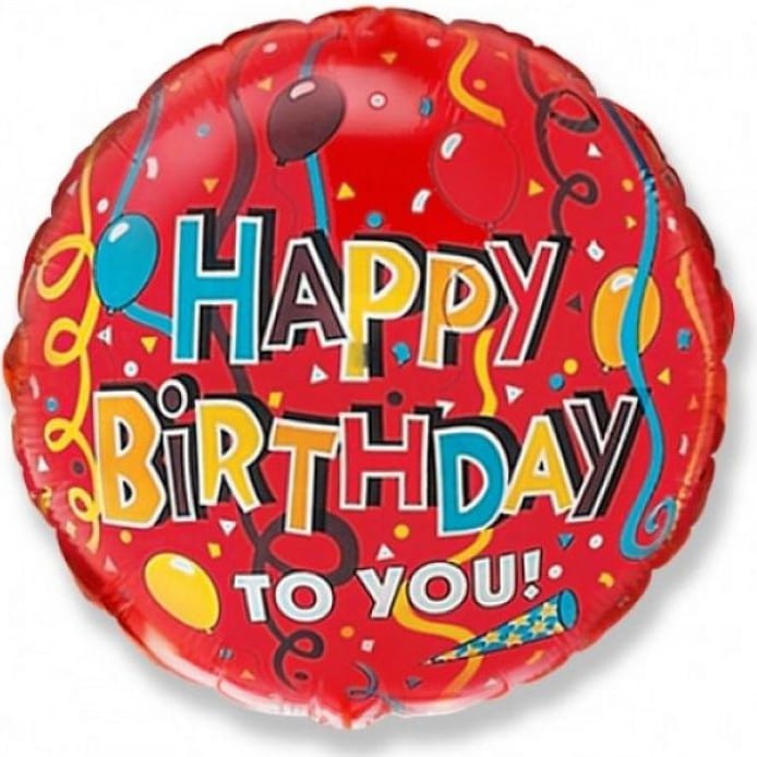 balon foliowy 45 happy birthday
