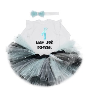 Komplet urodzinowy Mam już roczek - błękit