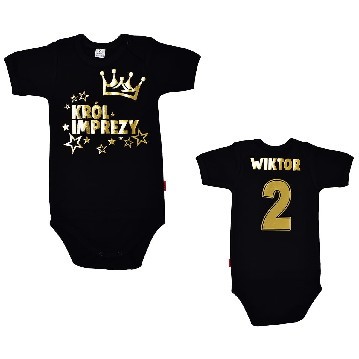 body krol imprezy z imieniem 2 czarne