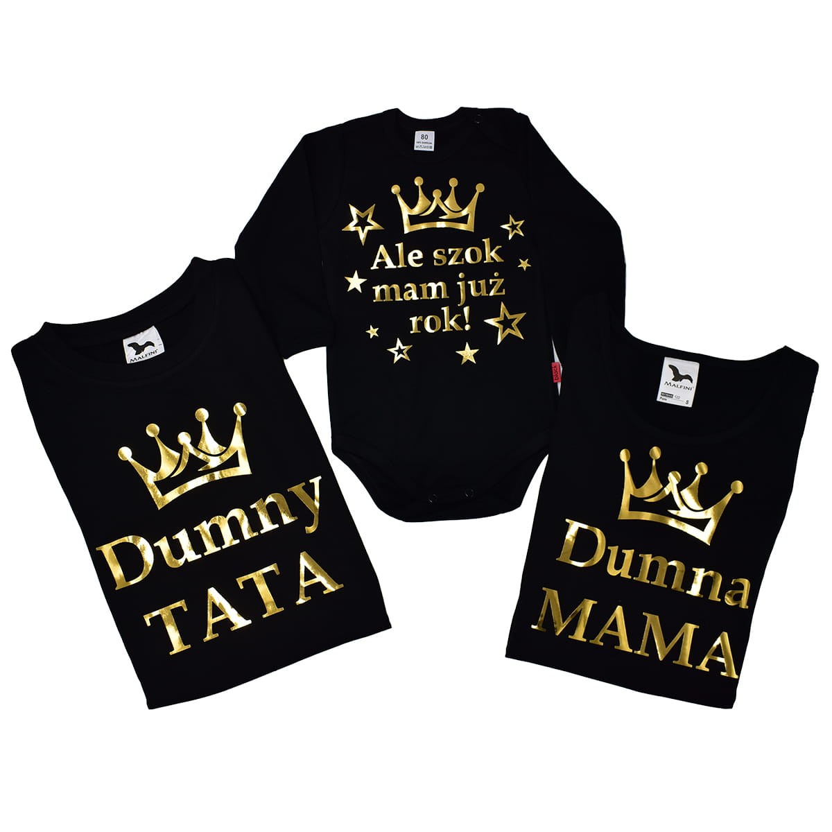 zestaw ale szok mam juz rok z dumna mama i tata