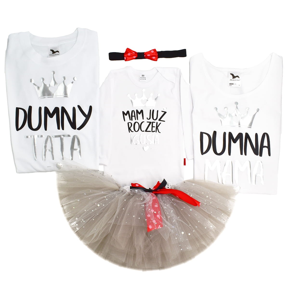 zestaw komplet mam juz roczek z dumny tata i dumna mama