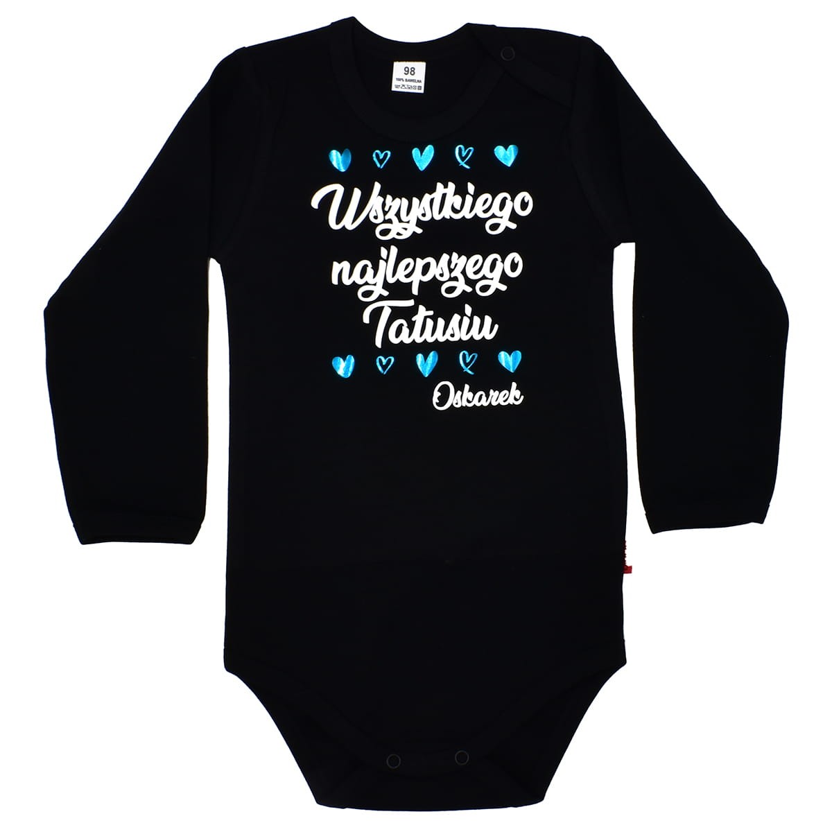 Wszystkiego Najlepszego Tatusiu bodziak z imieniem syna