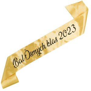 Złota szarfa bal Ósmych klas 2023