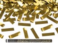 Tuba z konfetti, złoty, 80cm