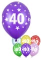 Balon 40 urodziny, metaliczny, 1szt
