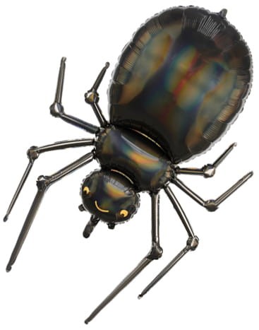 Balon foliowy Pająk, 60x101cm, czarny