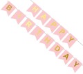 Baner urodzinowy happy birthday różowy