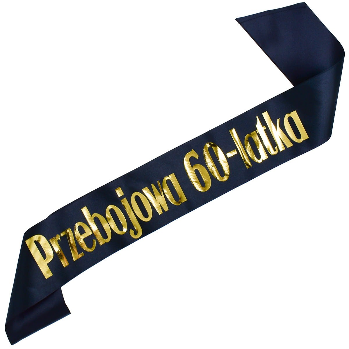 Czarna szarfa Przebojowa 60-latka