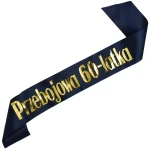 Czarna szarfa Przebojowa 60-latka