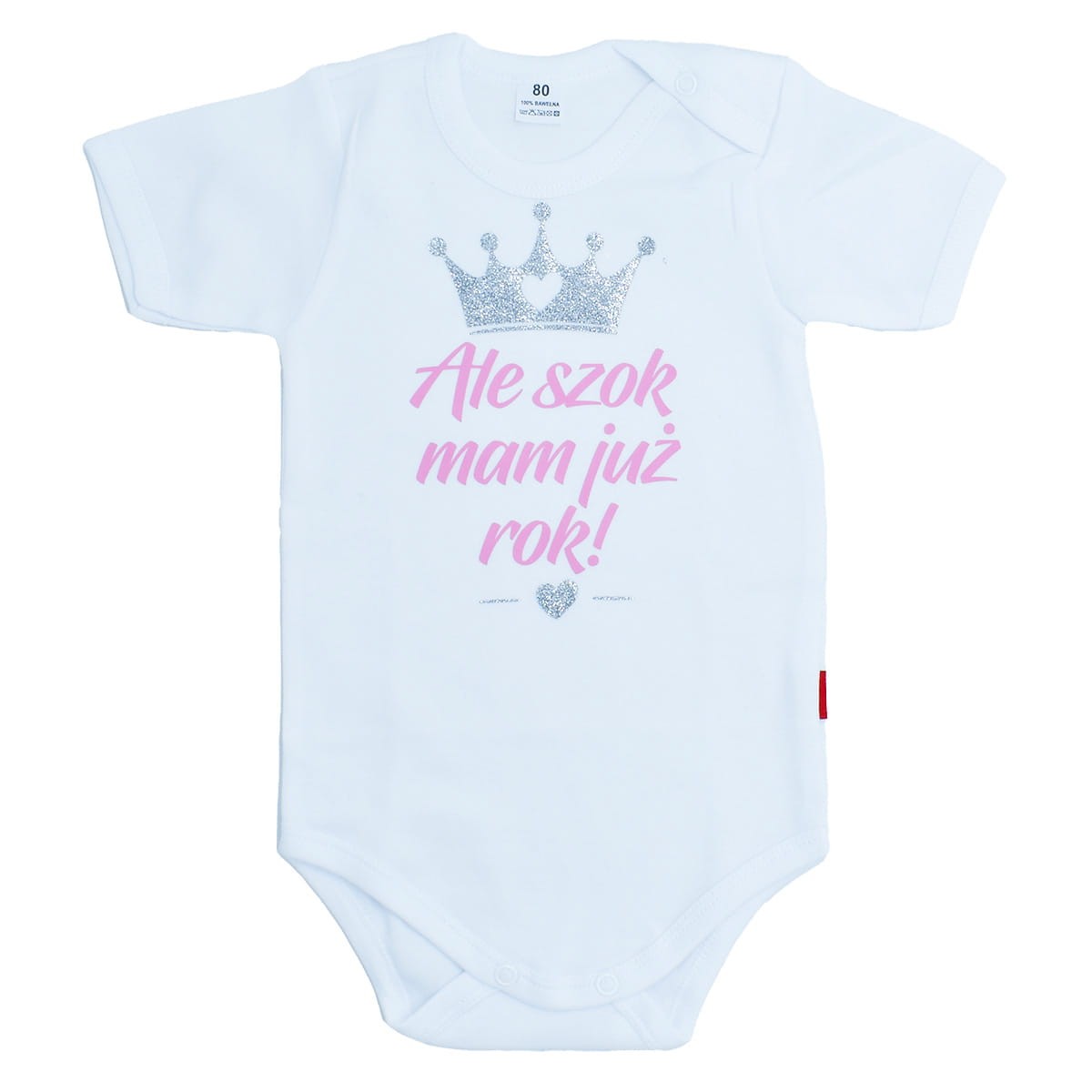 Ale Szok brokatowa korona - body dziecięce