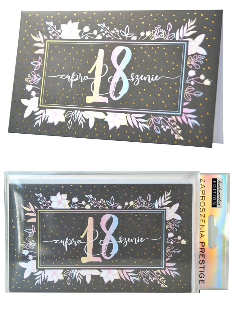 Zaproszenie 18 Urodziny (osiemnastka)