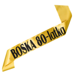 Boska 80-latka złota szarfa