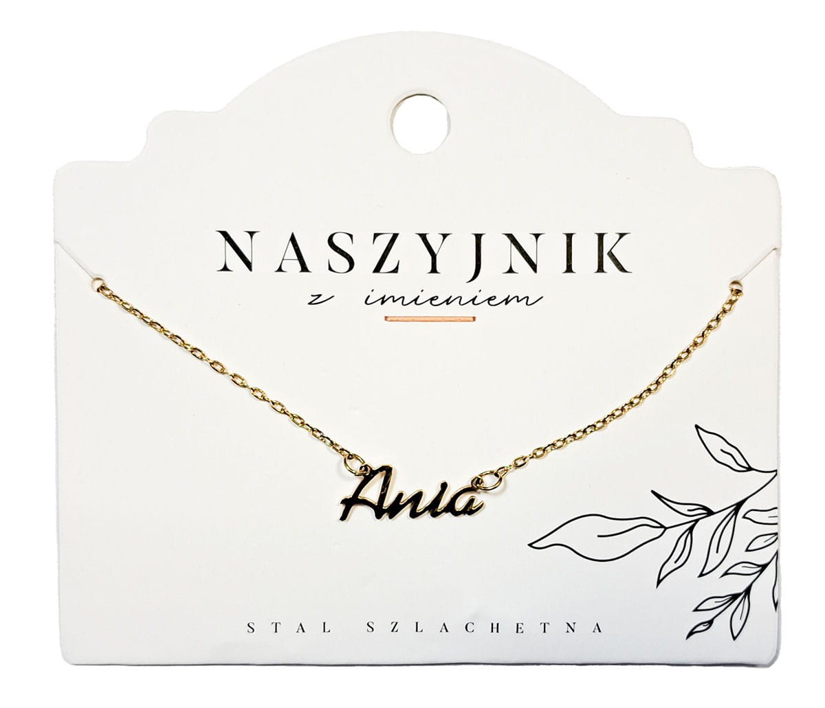 Naszyjnik z imieniem Ania