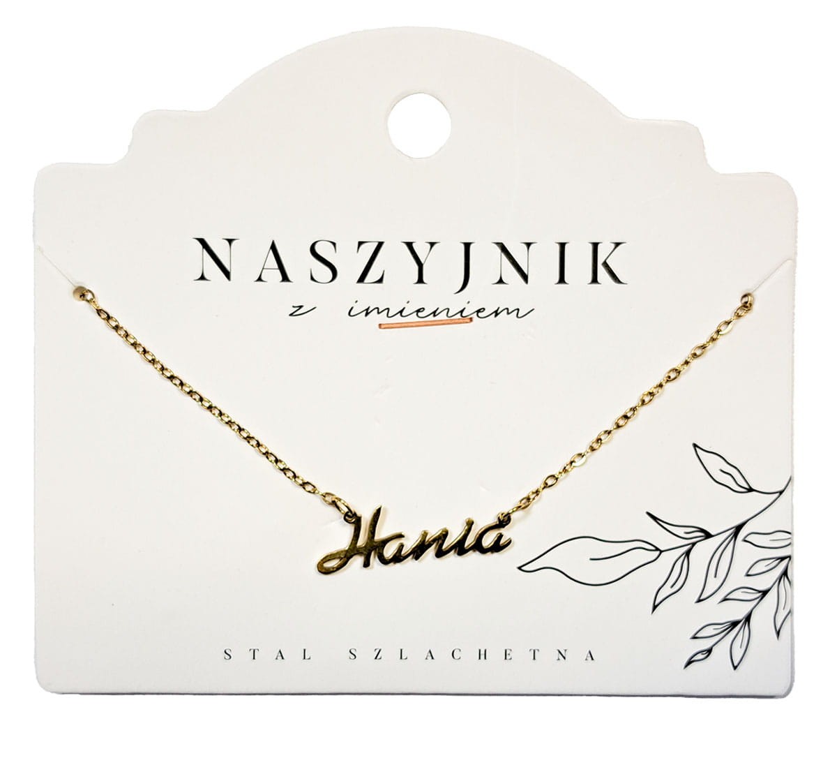 Naszyjnik z imieniem Hania