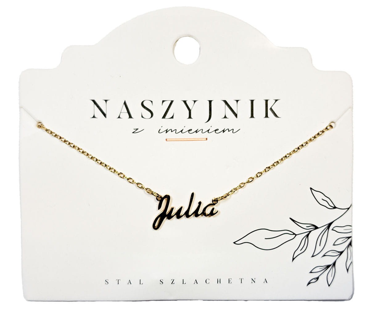 Naszyjnik z imieniem Julia