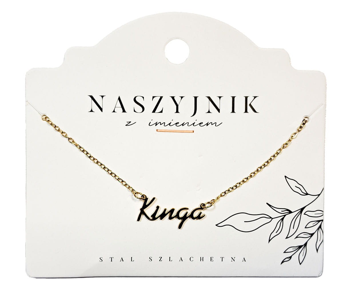 Naszyjnik z imieniem Kinga