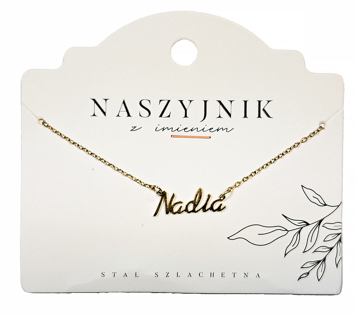 Naszyjnik z imieniem Nadia