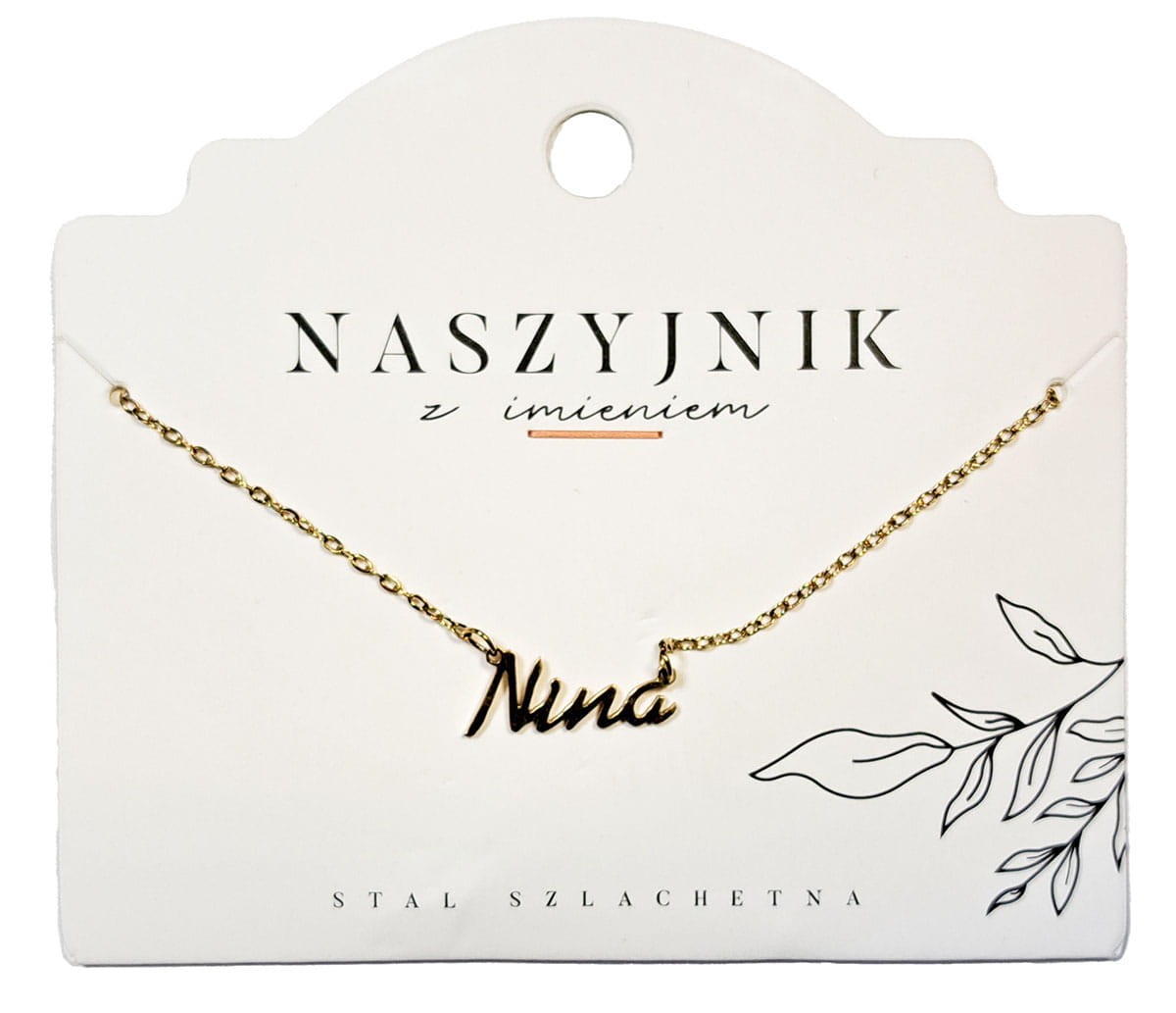 Naszyjnik z imieniem Nina