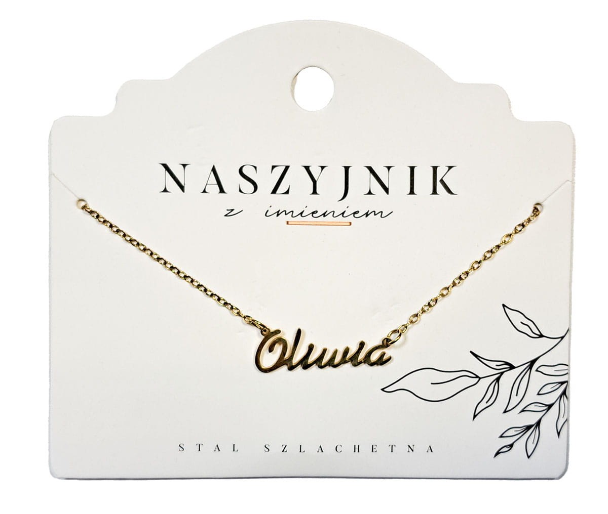 Naszyjnik z imieniem Oliwia