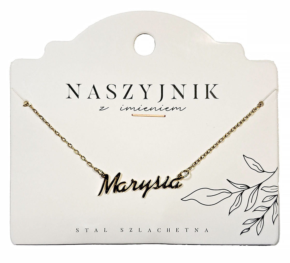 Naszyjnik z imieniem Marysia