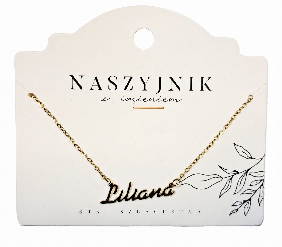 Naszyjnik z imieniem Liliana