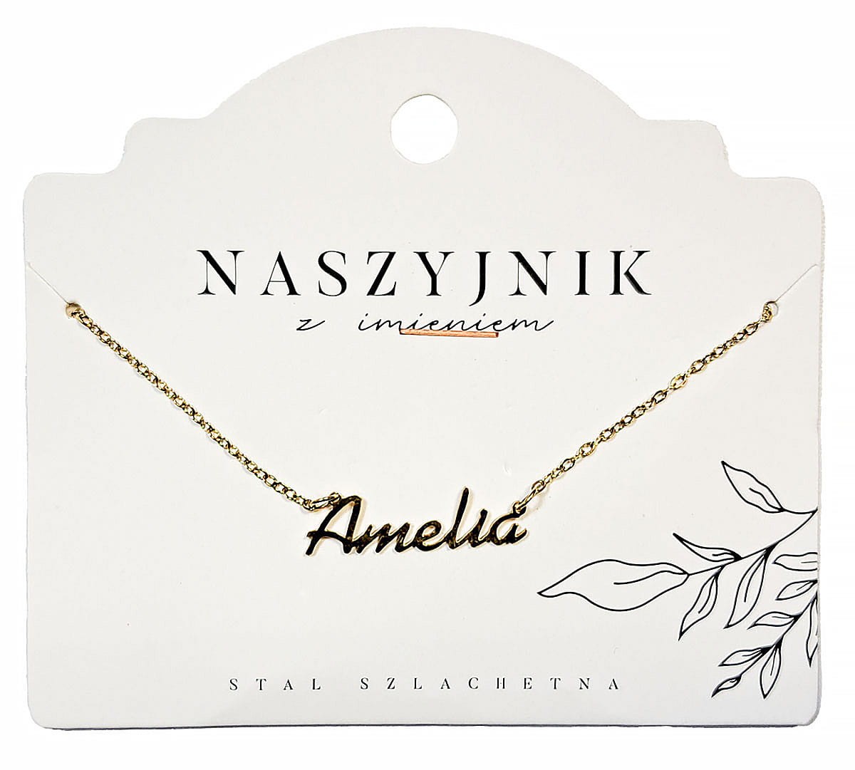 Naszyjnik z imieniem Amelia