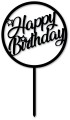 Topper na tort - Happy Birthday - koło