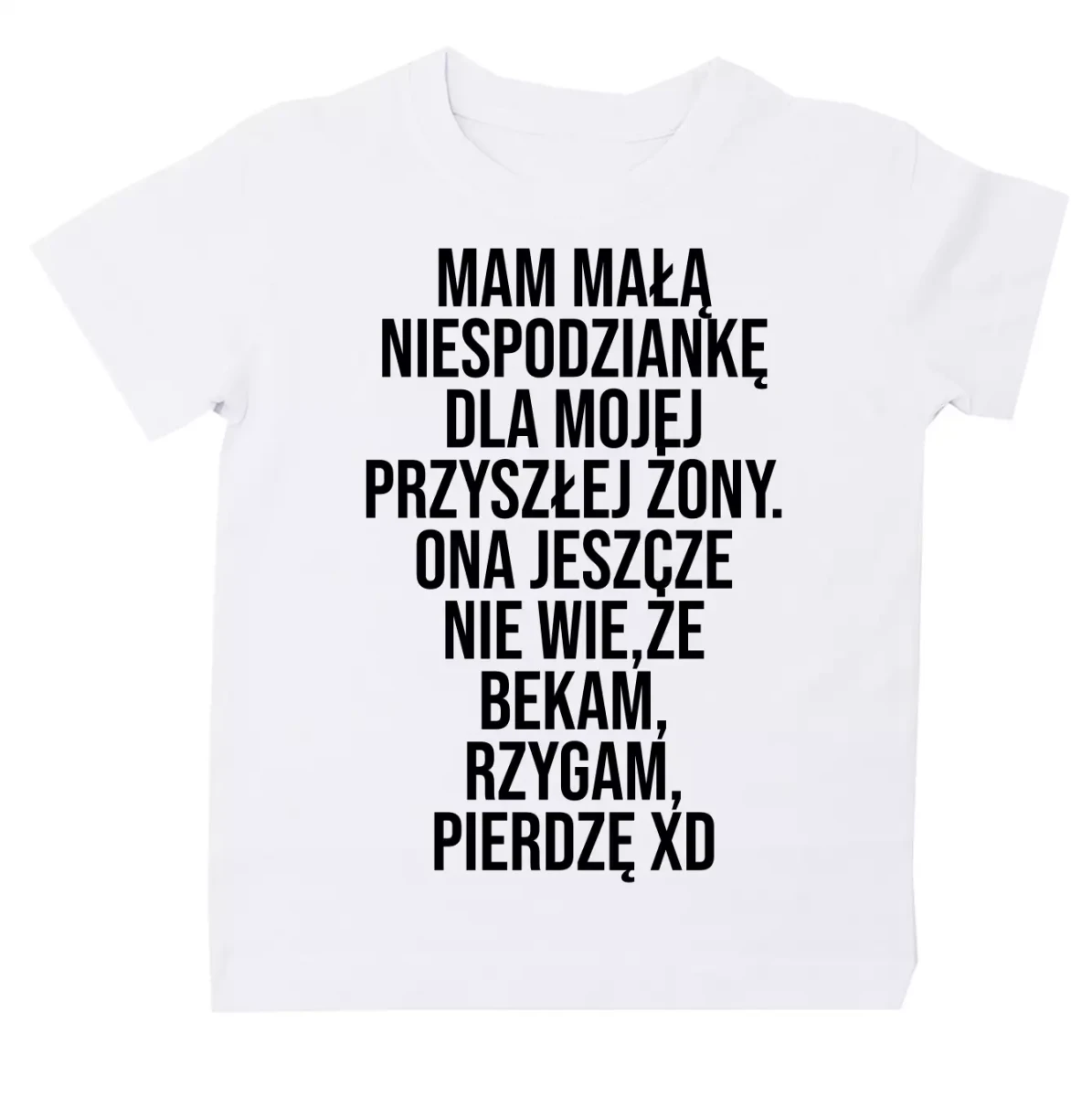 koszulka mam małą niespodziankę dla mojej przyszłej żony biała