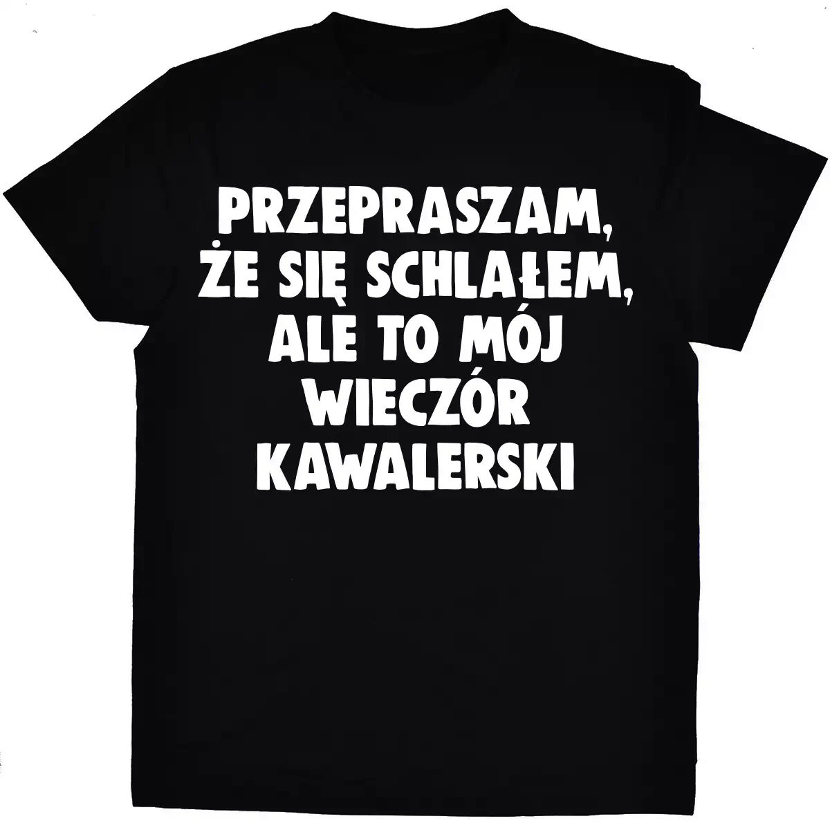 koszulka przepraszam, że się schlałem czarna