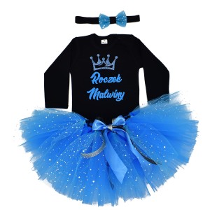 Komplet urodzinowy ROCZEK z dowolnym imieniem - turkus