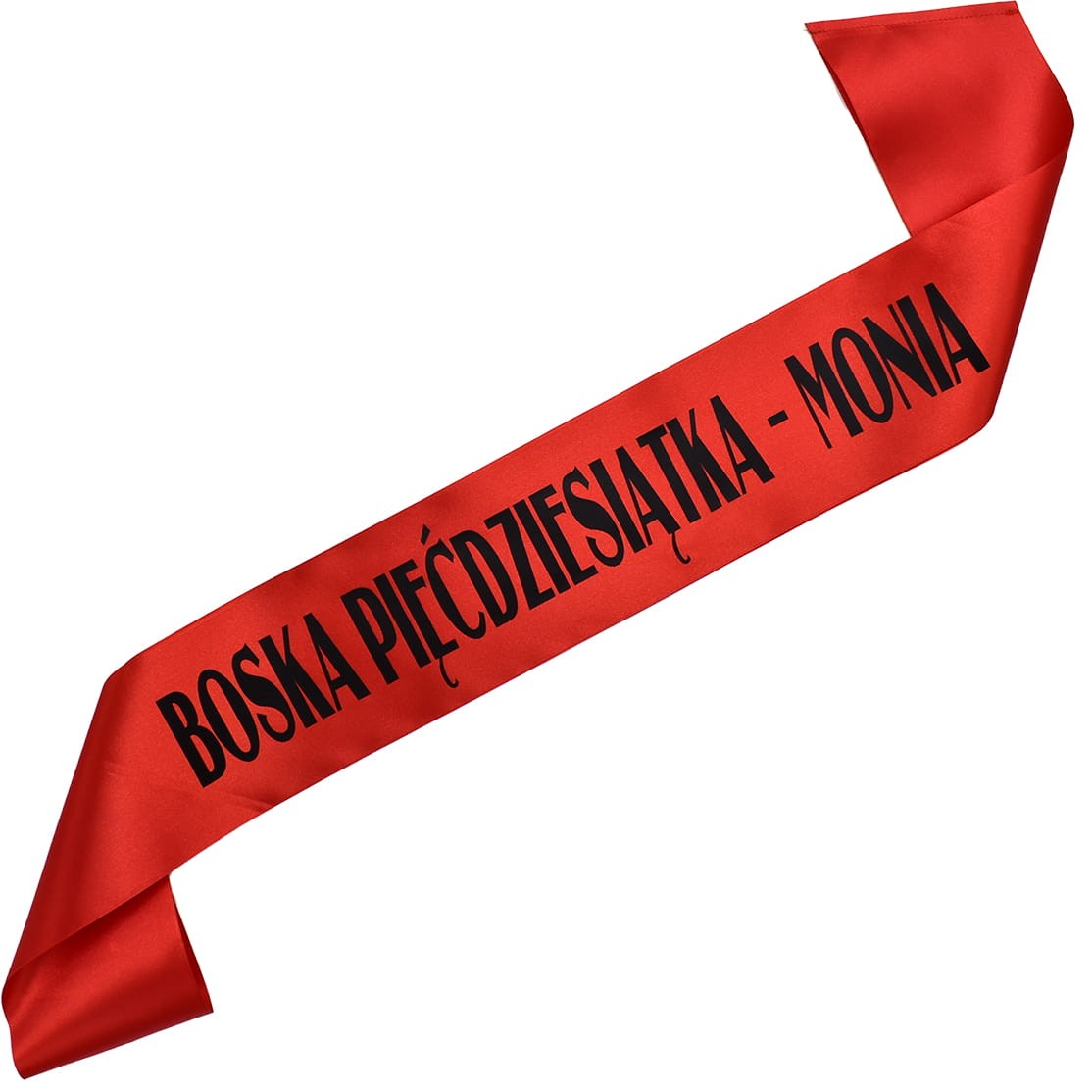 Czerwona szarfa boska pięćdziesiątka z imieniem.jpg