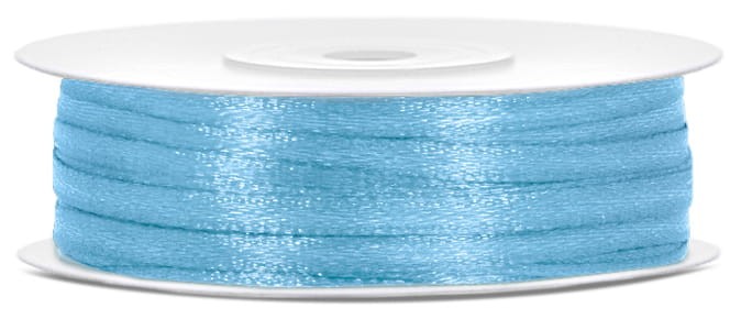 Tasiemka satynowa, błękit, 3mm/50m