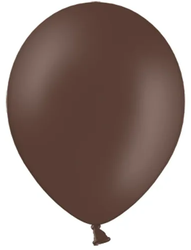 Balony 27cm, Pastelowe brązowe, kakaowe - 25szt