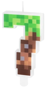 Świeczka Piksele cyfra 7