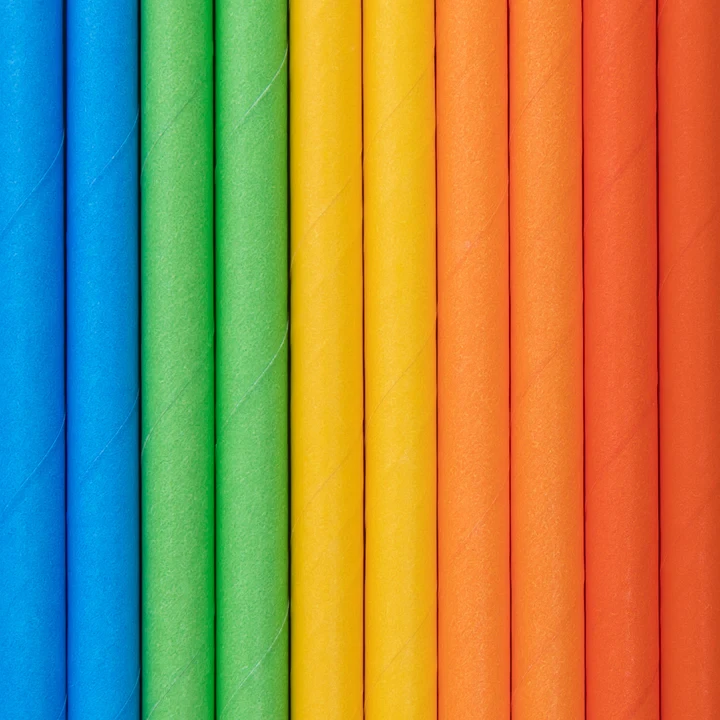 Słomki Klocki kolorowe 10szt