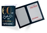 Karnet Urodziny 60 cyfry
