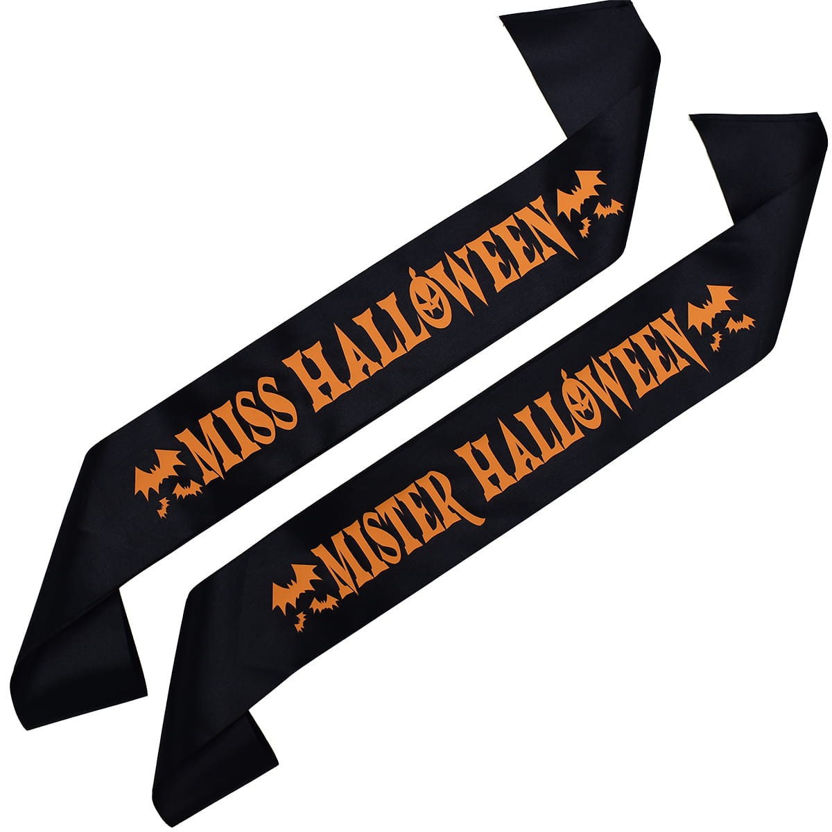 zestaw szarf miss i mister halloween pomarańcz.jpg